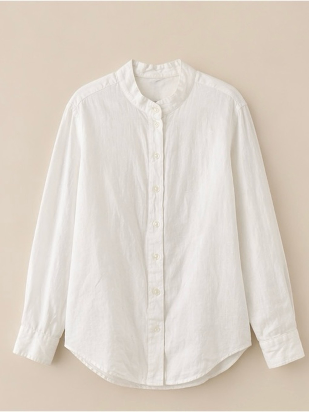 Like New Camixa Lina White Linen Button Down Shirt Size: XS